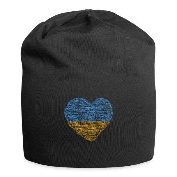 Stand with Ukraine Peace No War - Jersey-Beanie - Schwarz - Vorne