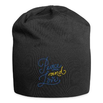 Stand with Ukraine Peace No War - Jersey-Beanie - Schwarz - Vorne