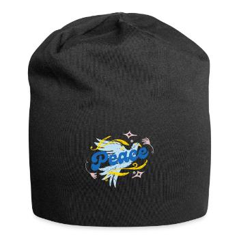 Stand with Ukraine Peace No War - Jersey-Beanie - Schwarz - Vorne