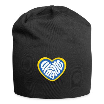 Stand with Ukraine Peace No War - Jersey-Beanie - Schwarz - Vorne