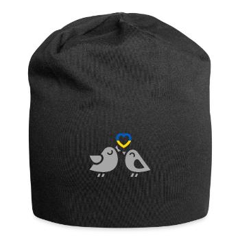 Stand with Ukraine Peace No War - Jersey-Beanie - Schwarz - Vorne