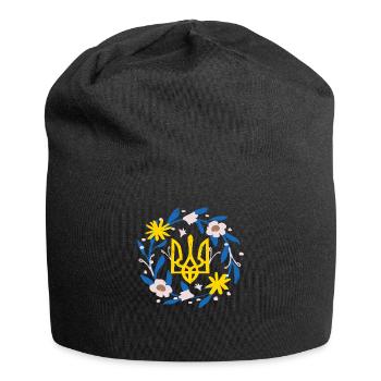 Stand with Ukraine Peace No War - Jersey Beanie - black - Front