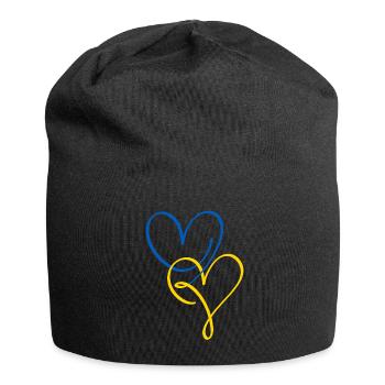 Stand with Ukraine Peace No War - Jersey Beanie - black - Front