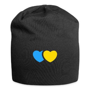 Stand with Ukraine Peace No War - Jersey-Beanie - Schwarz - Vorne