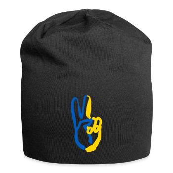 Stand with Ukraine Peace No War - Jersey Beanie - black - Front
