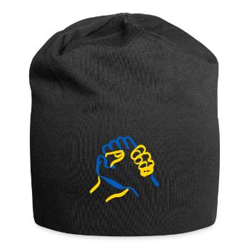 Stand with Ukraine Peace No War - Jersey Beanie - black - Front