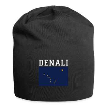 Alaska Gift USA Nature Bear Denali Grizzly Forest - Jersey Beanie - black - Front