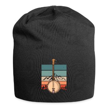Banjo Shirts For Men Bluegrass Appalachia Folk - Jersey Beanie - black - Front