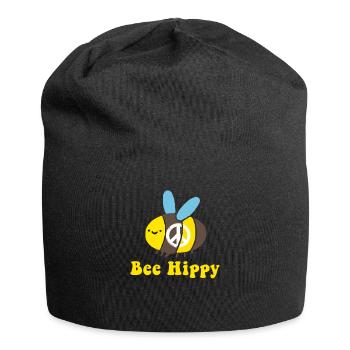 Hippie Geschenk Acidhead Flowerpower Hippi Hippy - Jersey-Beanie - Schwarz - Vorne
