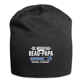 Nouveau Beau Papa Cadeau Père Cool - Bonnet en jersey - noir - Devant