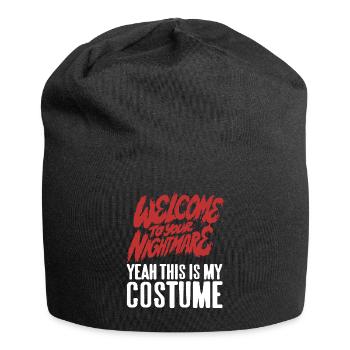 Welcome to youre Nightmare - Jersey Beanie - black - Front