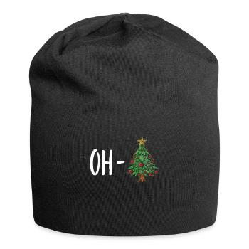 Oh arbre de Noël arbre de Noël arbre de Noël Arbre de Noël - Bonnet en jersey - noir - Devant