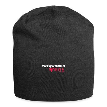 Taekwondo Tae Kwon Do Martial Arts Gift - Jersey Beanie - charcoal grey - Front