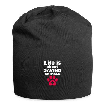 Tierarzt - Jersey-Beanie - Schwarz - Vorne