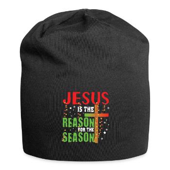 Christmas December 2022 Jesus Season Reason - Jersey-Beanie - Schwarz - Vorne