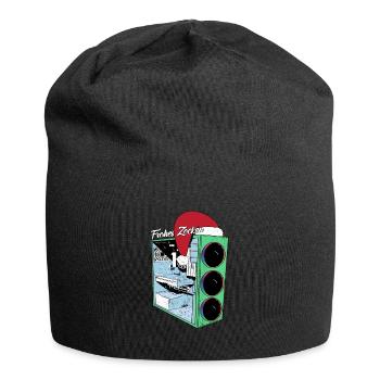 PC de jeu avec Beanie Funny Gambler Outfit Noël - Bonnet en jersey - noir - Devant