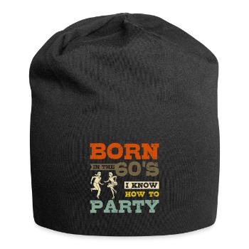 Born in the 60s party - Jersey-Beanie - Schwarz - Vorne