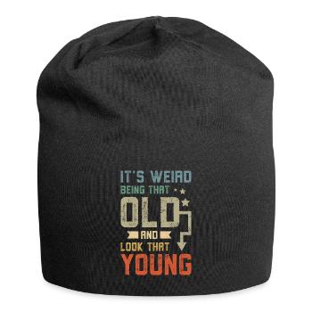 Old and look that good - Jersey-Beanie - Schwarz - Vorne