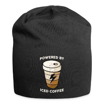 Propulsé par le café glacé Cadeau de café - Bonnet en jersey - noir - Devant