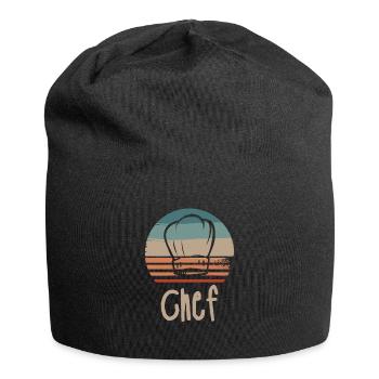 Retro Vintage Classic Chef Cook Cooking - Jersey-Beanie - Schwarz - Vorne