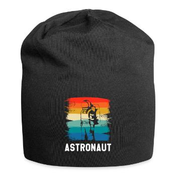 Rétro Vintage Classic Astronaut Aeronautic - Bonnet en jersey - noir - Devant