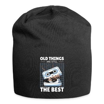 Antiquariat Vinyl Kassette Musik Vintage Liebhaber - Jersey-Beanie - Schwarz - Vorne