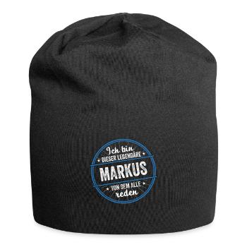 Ich bin dieser legendärer Markus Name - Jersey-Beanie - Schwarz - Vorne
