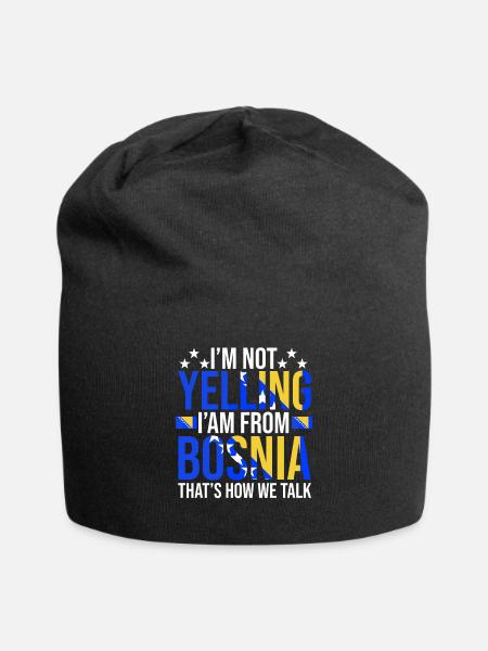 Fiers Bosniaques Bosnie-Herzégovine - Bonnet en jersey - noir