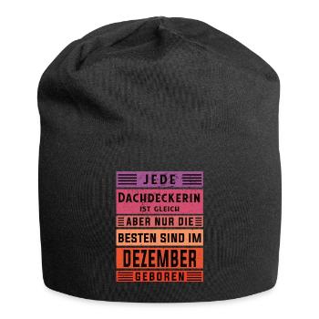 Handwerker Geburtstag Dezember geboren - Jersey-Beanie - Schwarz - Vorne