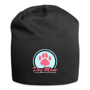 Dogs Mom Dog Owner Mistress Gift - Jersey Beanie - black - Front