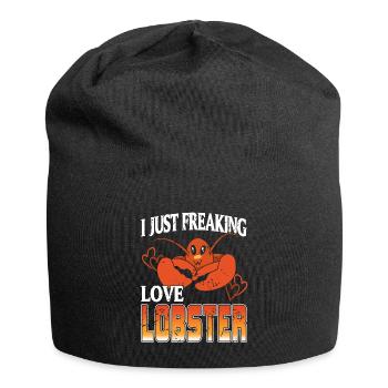 I just Freaking love Lobster - Jersey Beanie - black - Front