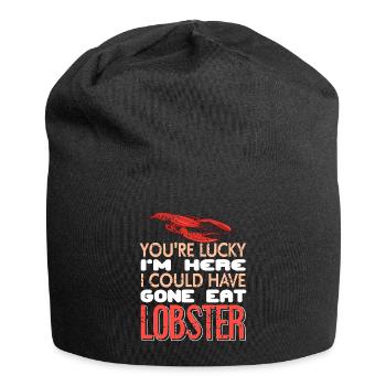 I could have gone eat lobster - Jersey Beanie - black - Front