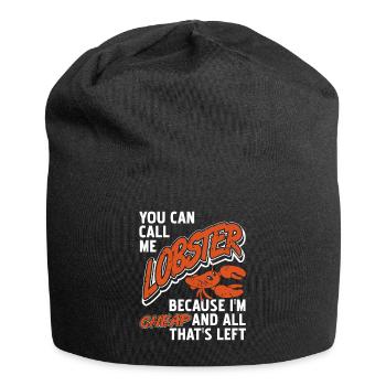You can call me lobster because im cheap - Jersey-Beanie - Schwarz - Vorne