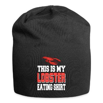 C’est mon homard qui mange - Bonnet en jersey - noir - Devant