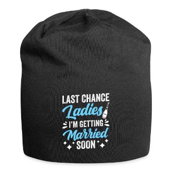 Letzte Chance Ladies Ich Werde Bald Heiraten Braut - Jersey-Beanie - Schwarz - Vorne