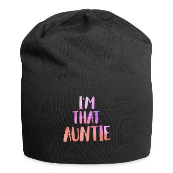 Je suis une telle tante Je suis cette tante Meilleure tante - Bonnet en jersey - noir - Devant