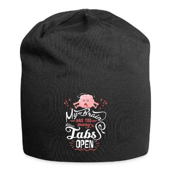 Motivational saying, funny saying, concentration - Jersey Beanie - black - Front