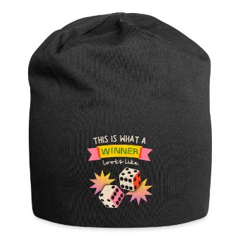 Winner Winner, Dice Gamer Saying Dice Game - Jersey Beanie - black - Front