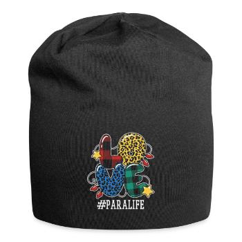 Paraprofessional Life Winter Love Christmas - Jersey-Beanie - Schwarz - Vorne