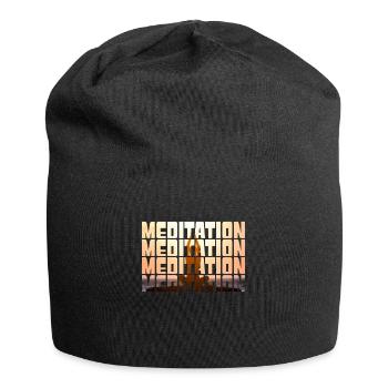 Meditation - Jersey Beanie - black - Front