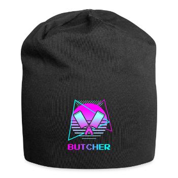 Rétro Vintage Classic Butcher Boucherie Boucherie - Bonnet en jersey - noir - Devant