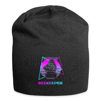Retro Vintage Classic Beekeeper Beekeeping - Jersey-Beanie - Schwarz - Vorne