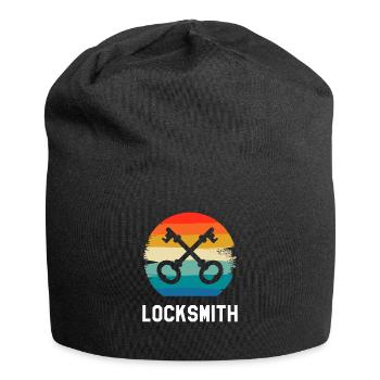 Retro Vintage Classic Locksmith Locksmithing - Jersey-Beanie - Schwarz - Vorne