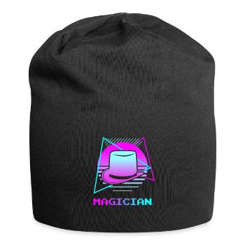 Retro Vintage Classic Magician Magic Trick - Jersey Beanie - black - Front