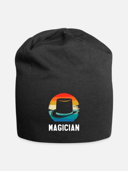 Retro Vintage Classic Magician Magic Trick - Bonnet en jersey - noir