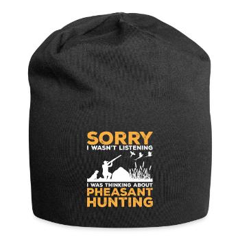 Pheasant hunting Pheasant Bird hunting Bird hunters - Jersey Beanie - black - Front