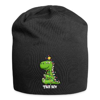 Tree Rex Weihnachten Dinosaurier Kind - Jersey-Beanie - Schwarz - Vorne