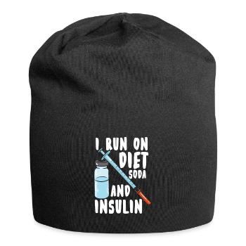 Diabetes insulin diabetics - Jersey Beanie - black - Front
