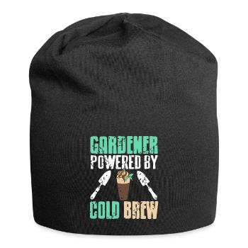 Jardinier propulsé par Cold Brew - Bonnet en jersey - noir - Devant