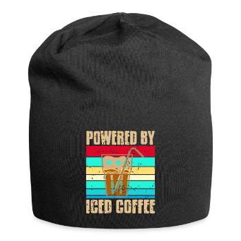 Powered by Iced Coffee - Jersey Beanie - black - Front